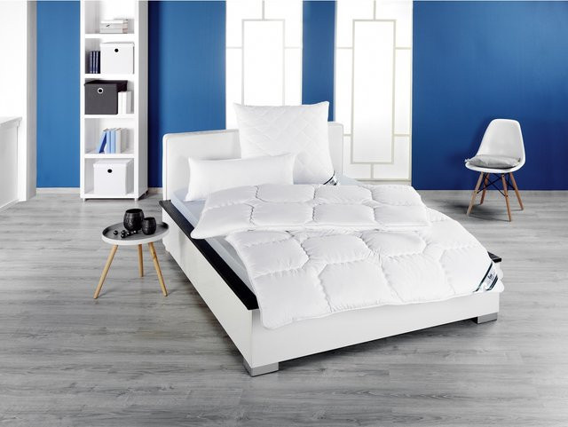 f.a.n. Frankenstolz Vierjahreszeiten-Steppbett Kansas Bettdecke aus Mikrofaser, Weiß, B/L: 135 x 200 cm - Bild 2