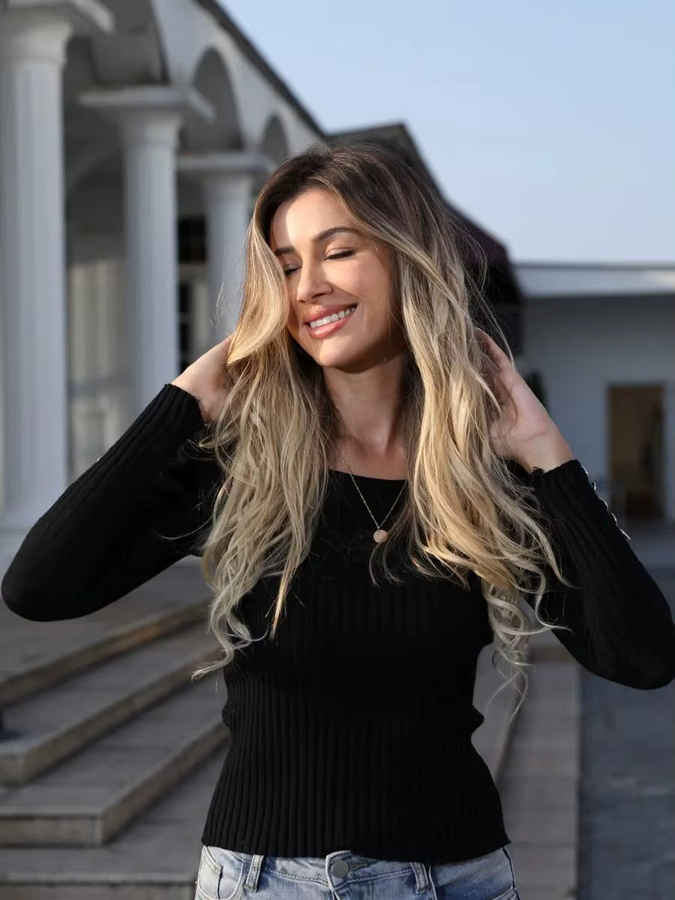 CC YOUNG Tape-in-Haarverlängerungen Echthaar, Aschblond und Hellblond, 50 g - Bild 6