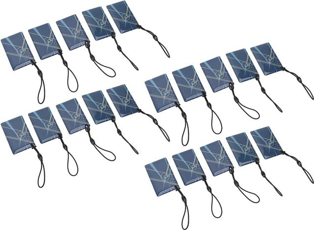 20 Stück CosyHome IC-Karten, 13,56 MHz kontaktlose Proximity-ID-Karten als intelligente Schlüsselanhänger für den Türeingang, Grau und Blau, Kunststoff - Bild 1