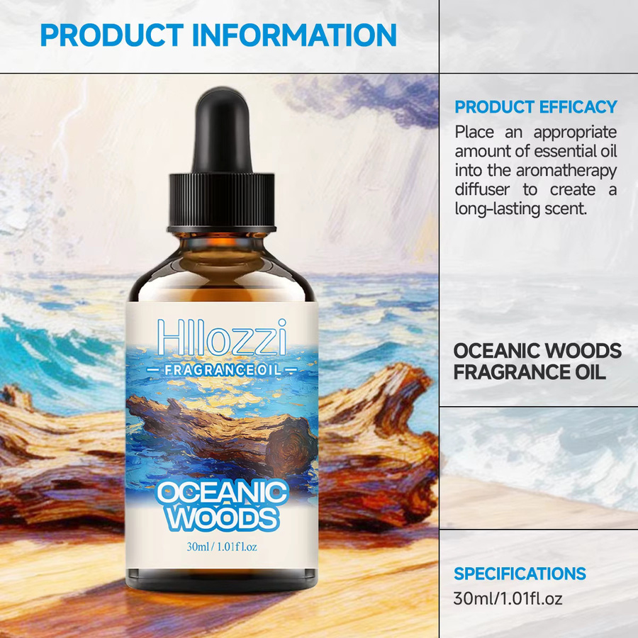 Hllozzi Oceanic Woods Duftöl, Unisex, für Haare und Körper - Bild 2