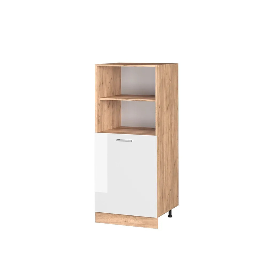 Vicco Backofenumbauschrank R-Line Küchenschrank in Eiche und Weiß mit Türen und Regalfächern Breite: 60 cm - Bild 2