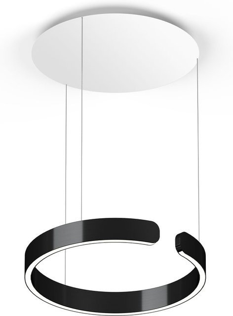 Occhio Mito sospeso 40 up LED-Pendelleuchte in Black Phantom und Weiß matt mit Occhio air Modul, höhenverstellbar 50-200 cm, dimmbar (2700K - 4000K) - Bild 1