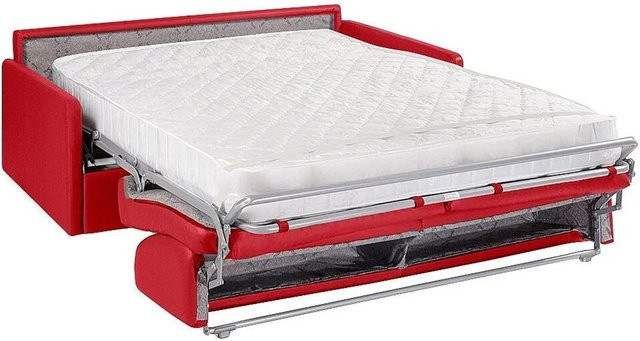 Vente-unique Schlafsofa Calife in Rot mit Ausziehfunktion und Polsterung - Bild 1