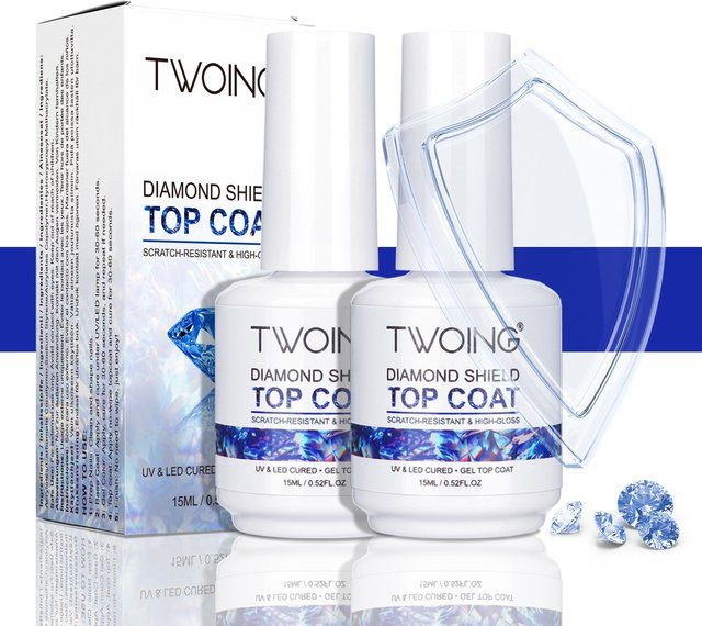 TWOING Gel Nagellack Top Coat, Glänzend, 15 ml - Bild 1