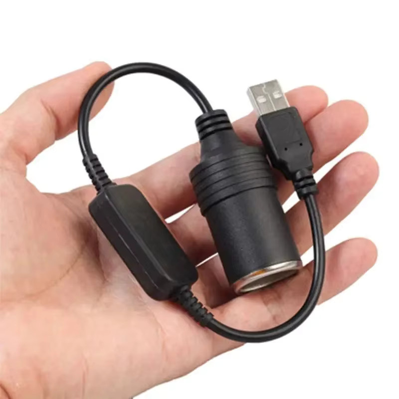 USB auf 12V Zigarettenanzünder Adapter Konverter für Auto Elektronik Zubehör in Schwarz - Bild 4
