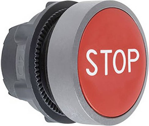 Schneider Electric ZB5AA434C0 Drucktaster-Frontelement aus Kunststoff in Rot und Grau - Bild 1