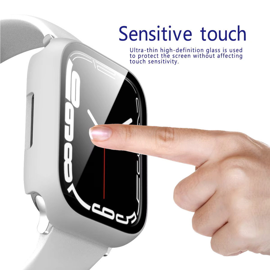 WoMaGe Schutzhülle für Apple Watch, Silikon, Schwarz, Unisex - Bild 3