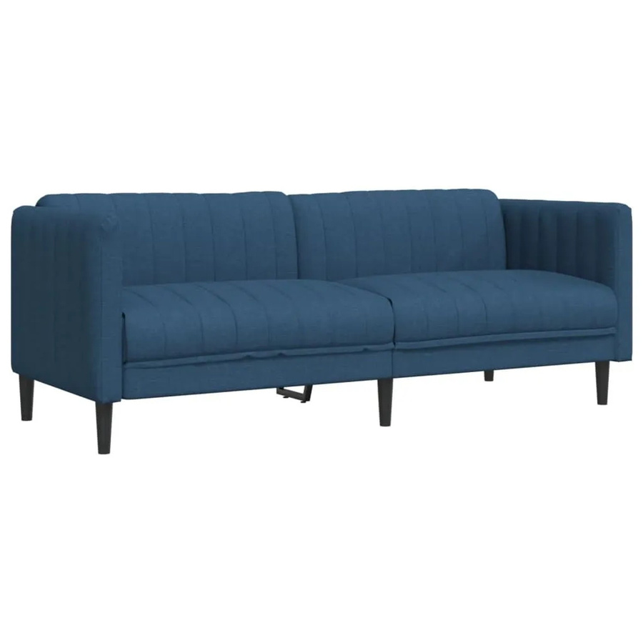 vidaXL 2-Sitzer Sofa Blau Stoff Modernes Click-Clack Sofa für das Wohnzimmer B: 193,0 cm, H: 76,5 cm, T: 74,5 cm - Bild 2