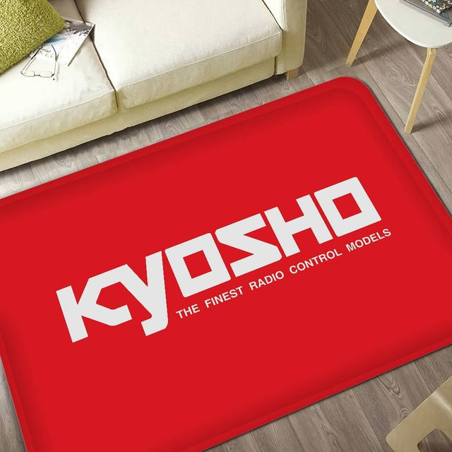 Kyosho Japan RC Logo Küchenmatte rot rutschfest und modern - Bild 1