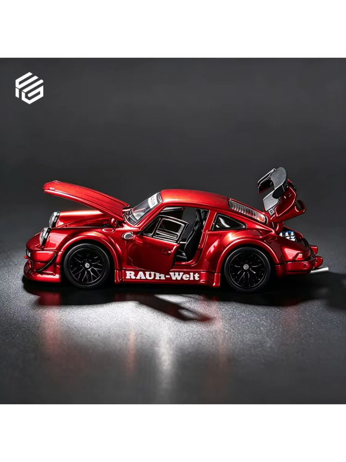 TSM MODEL RWB930 Modellauto, 1:64, Transparent Red, Metall, Rot - Bild 2