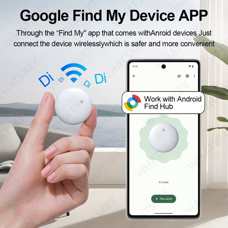 Peocke Smart Tag Bluetooth-Tracker für Android, Mini-Anti-Verlust-Locator in Schwarz - Bild 2