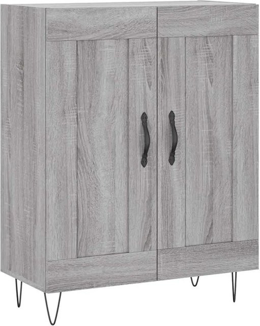vidaXL Sideboard Grau Sonoma aus Holzwerkstoff und Metall, B/T/H: 69,5 x 34,0 x 90,0 cm - Bild 1
