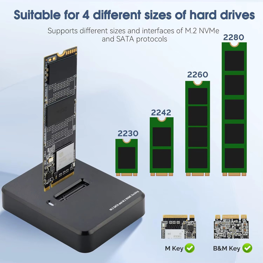 Ninth World NVMe M.2 SSD-Gehäuse mit 10G Lese- und Schreibgeschwindigkeit in Schwarz - Bild 3