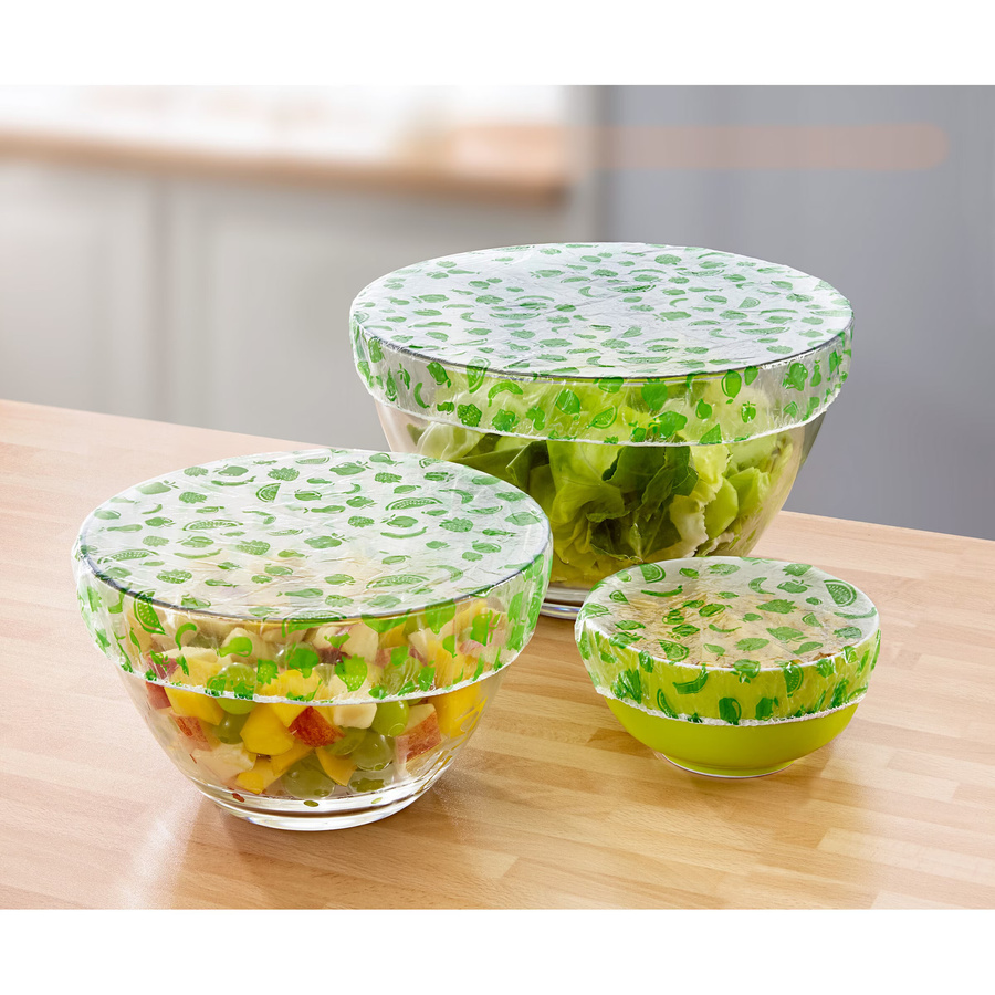 Genialo Topfhauben-Set aus Silikon, 6 Stück, Green, nestbar - Bild 2