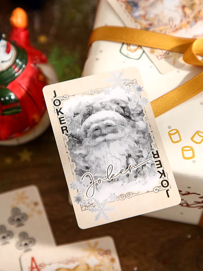 Mr. Paper Weihnachts-Cover-Pokerkarten, weiß, 55 Stück/Box - Bild 7