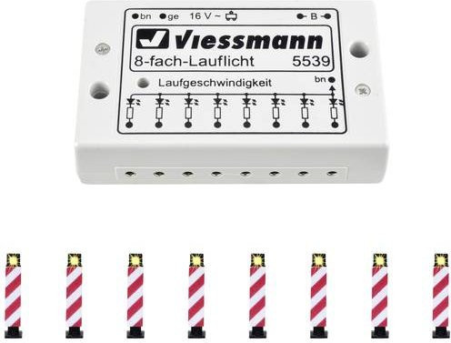 Viessmann Modelltechnik 5040 Warnbalken, 8er Set, H0, 1:87 - Bild 1