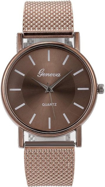 Armbanduhr Quarz, Legierung, Blau, Roségold, Damen - Bild 1