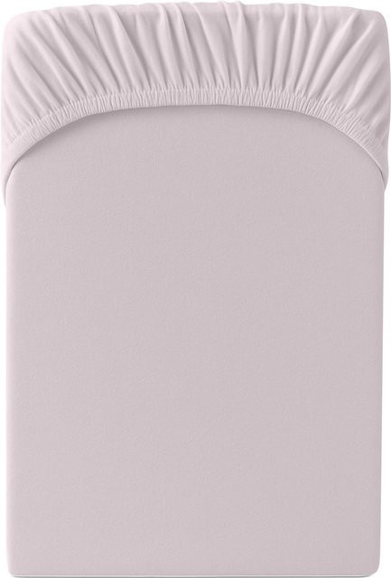 Hornisch HeimTex Spannbetttuch Edel-Jersey in Pink - Bild 1