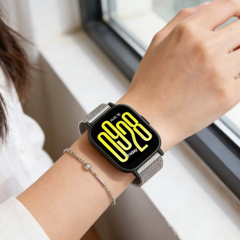 RMUTANE Smartwatch-Armband Edelstahl, Milanaise, Unisex - Bild 4