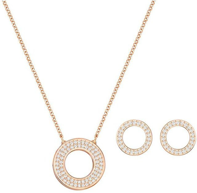 Swarovski Ohrringe Set, Roségold, Kristall, Damen - Bild 1