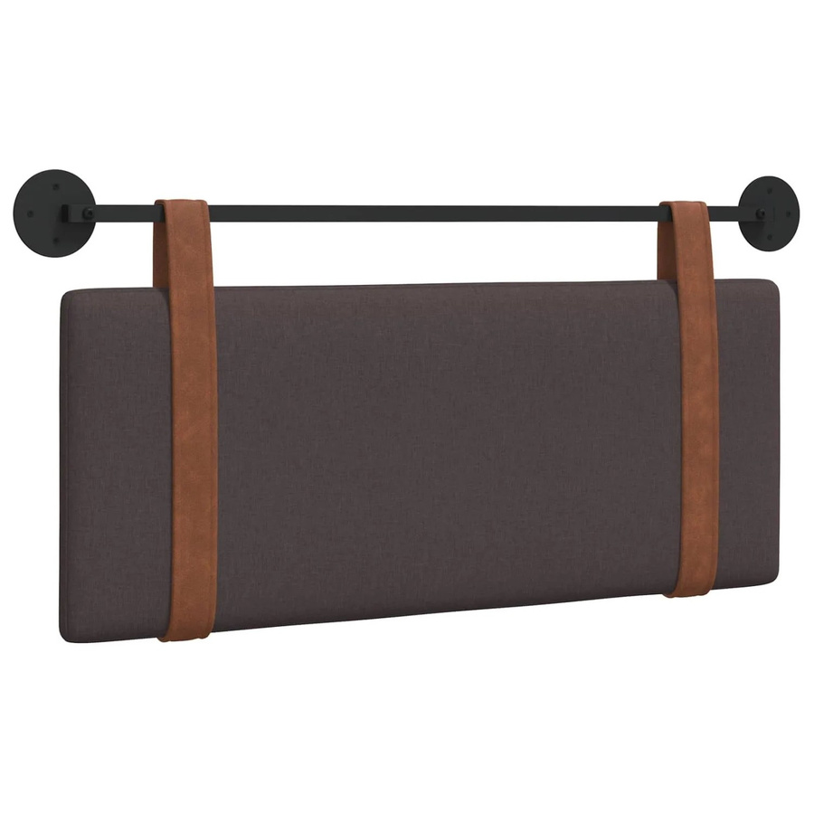 vidaXL Polsterpaneel Wandmontage aus Kunstleder in Dunkelbraun B: 110 cm, H: 55 cm, T: 5 cm - Bild 2