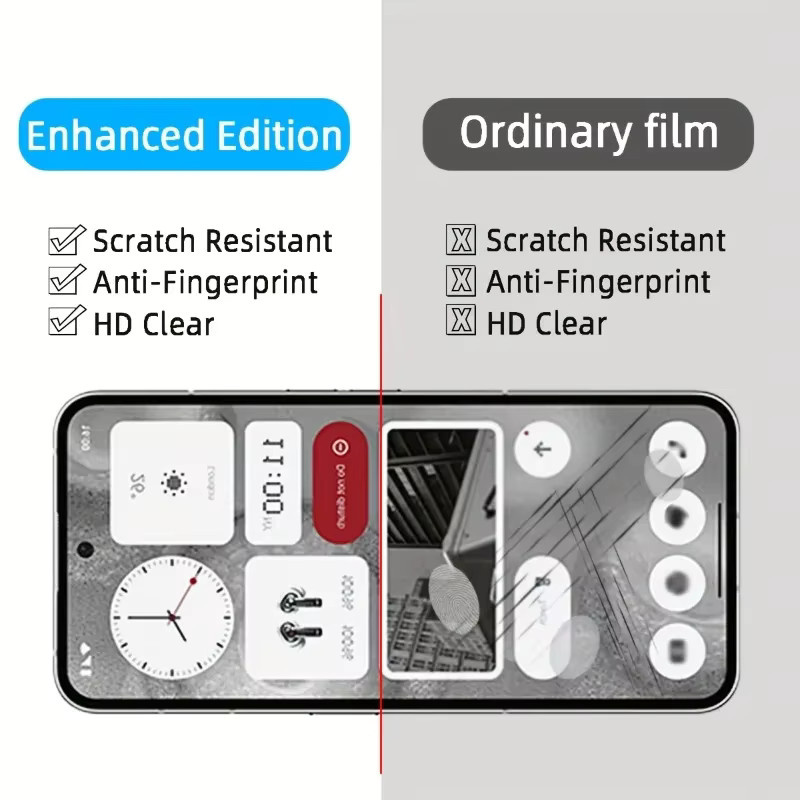 Set aus 2 bis 4 Displayschutzfolien aus gehärtetem Glas mit 9H-Härtegrad für Nothing Phone 1, Nothing Phone 2a und Nothing Phone 2a Plus in Transparent - Bild 5