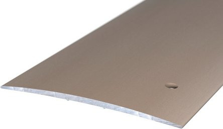 Carl Prinz Übergangsprofil aus Aluminium, silberfarben, B: 100 mm, H: 5 mm, seitlich versenkt gelocht - Bild 1
