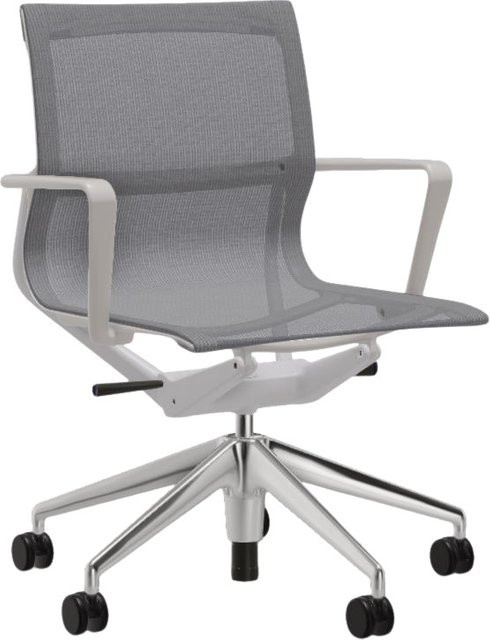 Vitra Physix Bürodrehstuhl mit Fünfstern Untergestell in Grau aus High-Tech-Textil - Bild 1