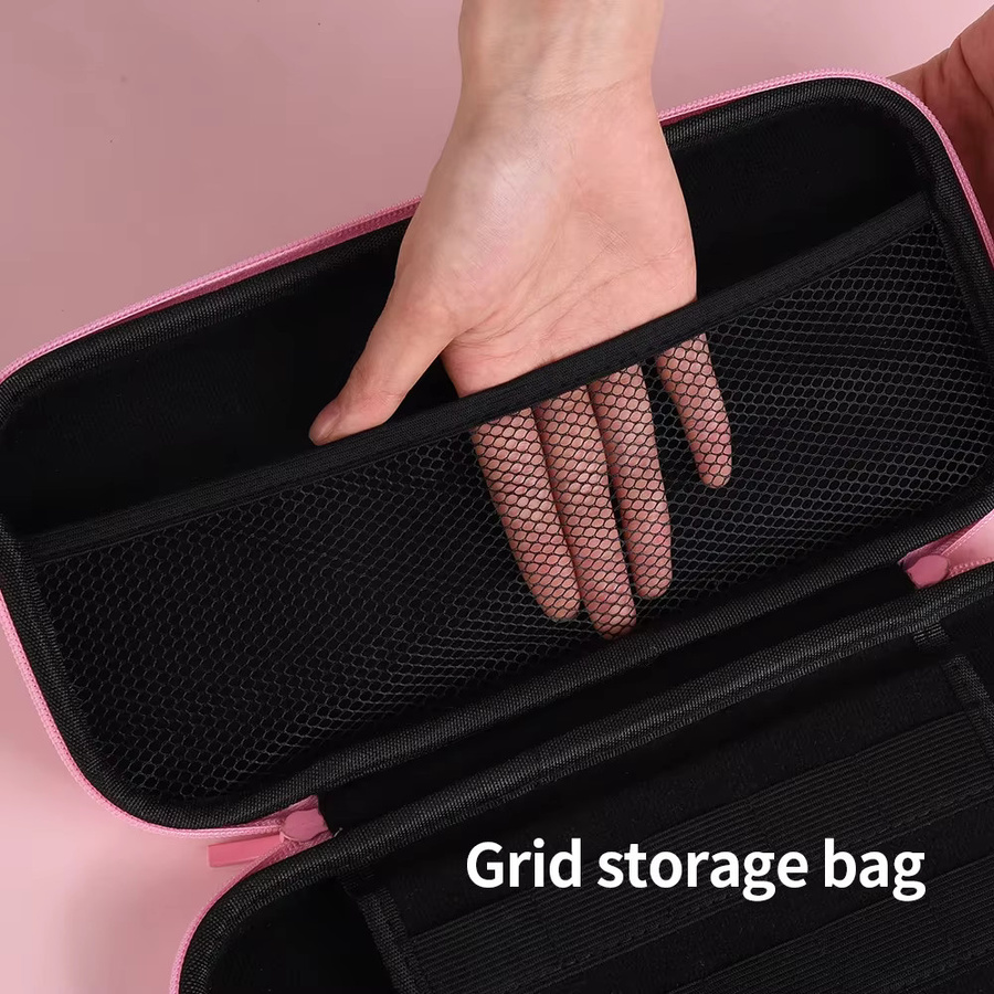Kratzfeste Leder-Tragetasche für Nintendo Switch 2 in Pink - Bild 2