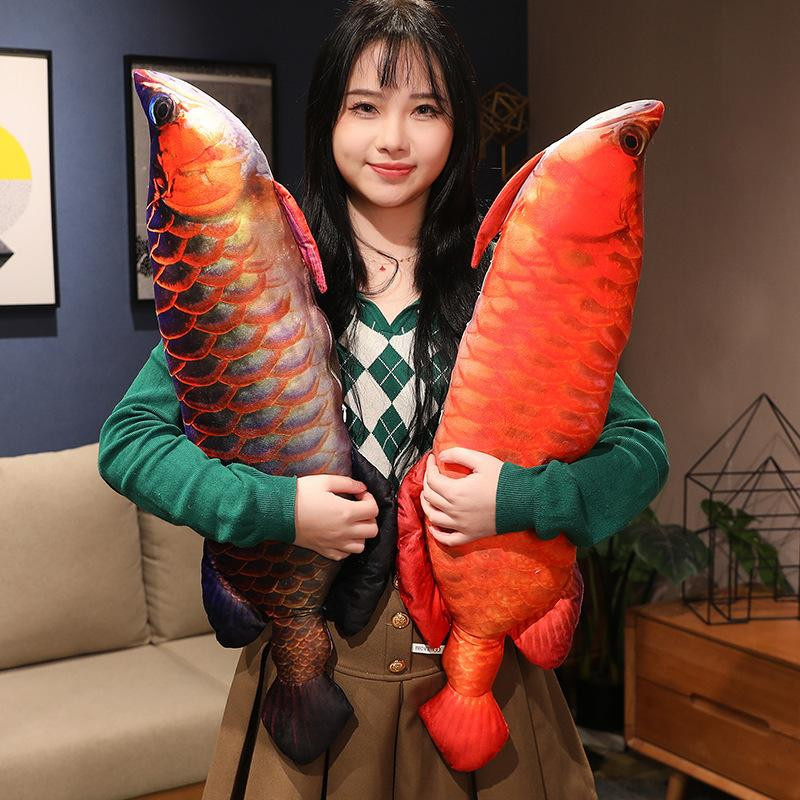 Pangcangshu Arowana Plüschtier goldenes Fischkissen 1-teiliges Set - Bild 1