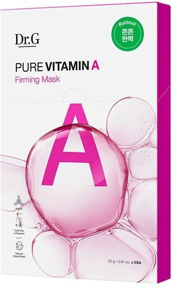 Dr.G Reine Vitamin A Maskenblätter, Retinol, 5 x 23g, Trockene Haut - Bild 1