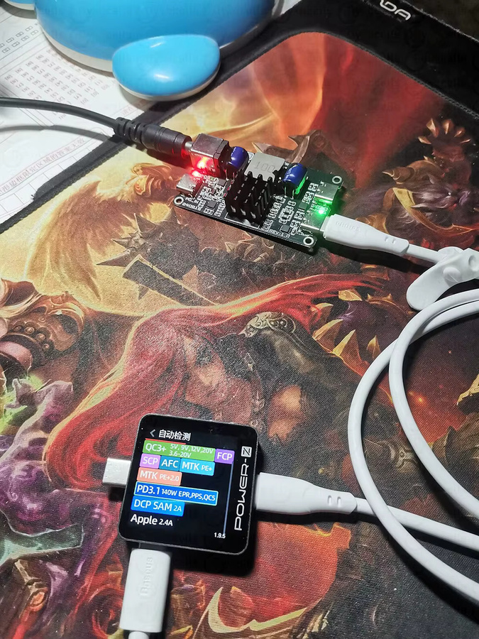 DYKBmetered PD3.1 140W USB-C Schnellladestation mit 5A Hochleistungs-DC-Buck Technologie in Schwarz für Auto und Desktop - Bild 5