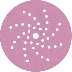 Sia Schleifscheibe 1950 siaspeed mit 41 Löchern, Durchmesser: 125 mm, Körnung 40, Farbe: Pink - Bild 1
