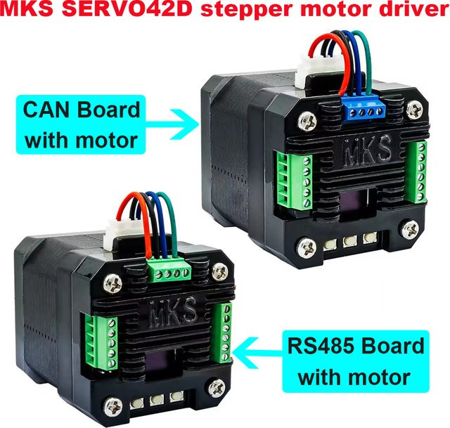 Makerbase MKS SERVO42D NEMA17 Schrittmotortreiber mit geschlossenem Regelkreis und Gen_L FOC Technologie in Schwarz für CNC- und 3D-Drucker - Bild 1