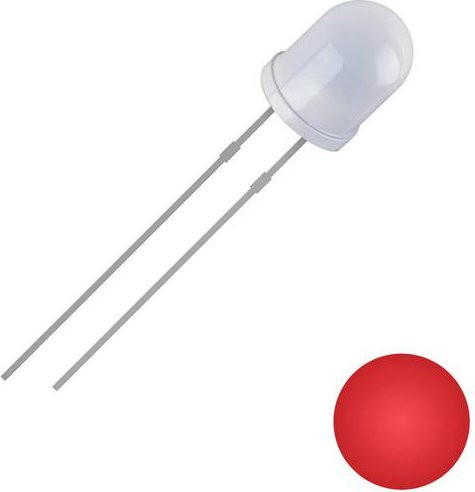Quadrios LED Rot Rund 3mm bedrahtet 700 mcd 30° 20mA 2V - Bild 1