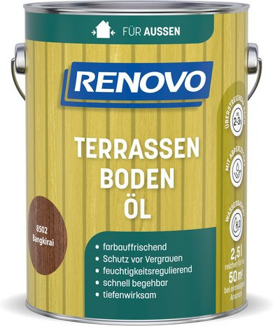 RENOVO Terrassenöl wasserbasiert in Braun, 50 g - Bild 1