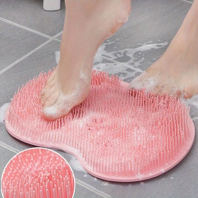 Silikon Rückenbürste mit Saugnapf, Massage Fuß Peeling, Unisex - Bild 1