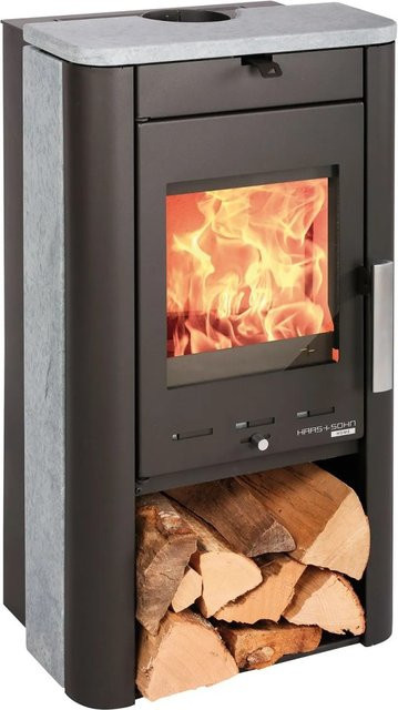 Haas+Sohn Kaminofen Serpentino in Schwarz mit 6 kW Leistung - Bild 1
