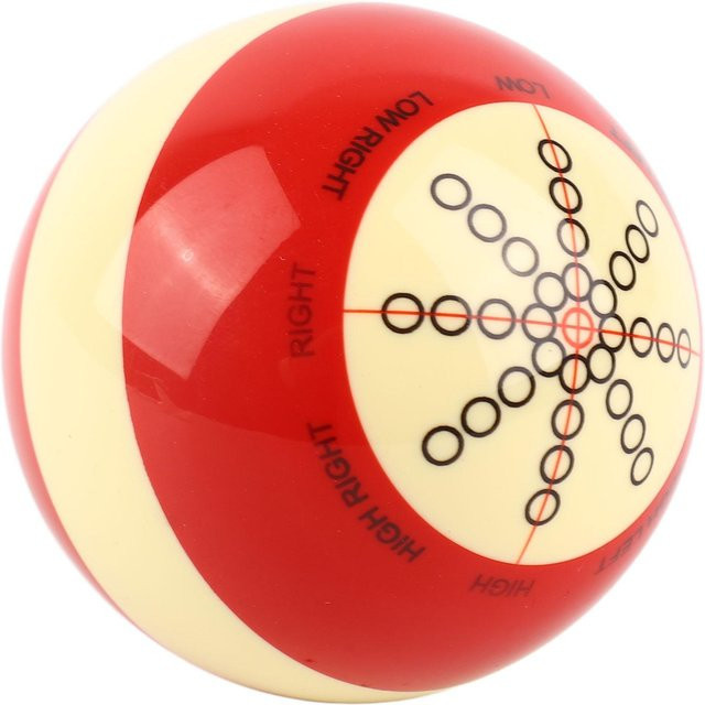 KaiSai Trainings Billard Kugel, Harz, 8 Bälle, 57,2 mm Durchmesser, red - Bild 1