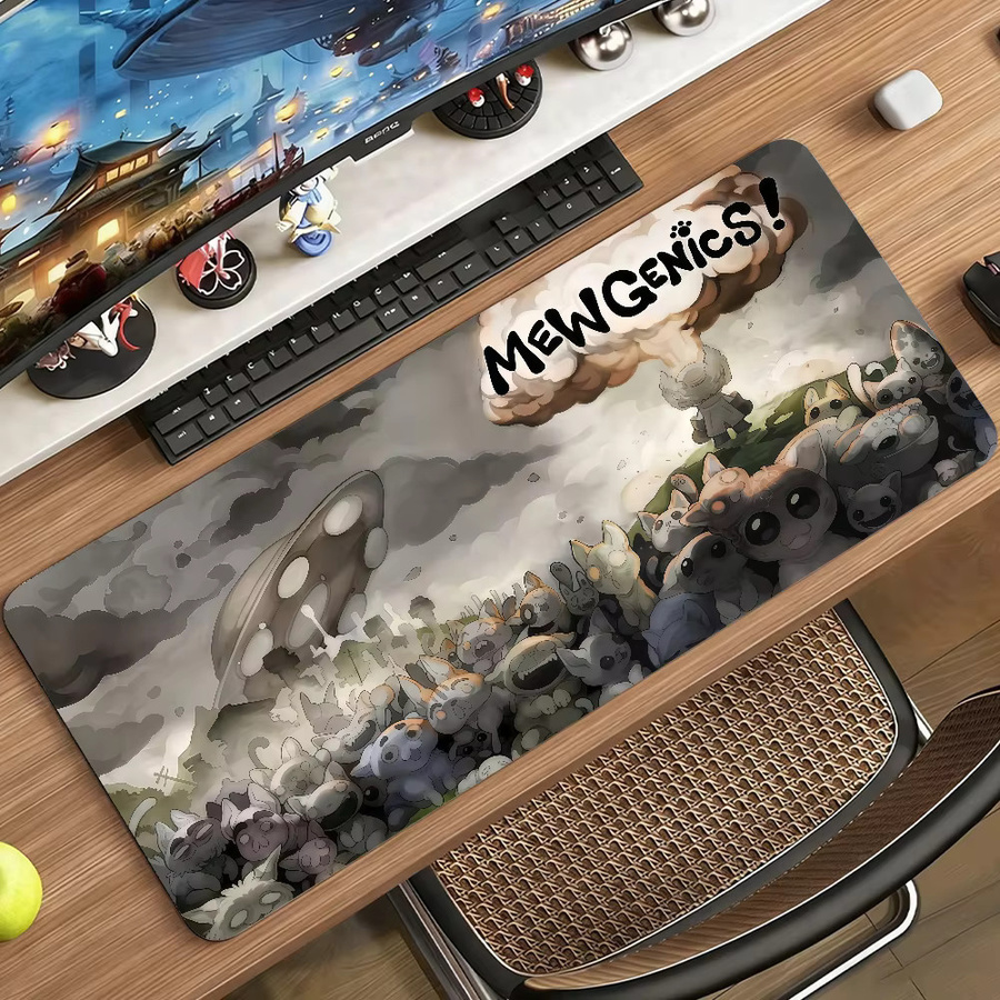 Mewgenics Mauspad für Computer und Laptop, rutschfeste Gummi-Mausmatte für Gamer in Multicolour - Bild 3