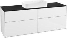 Villeroy & Boch Waschtischunterschrank Finion in Weiß, Wandmontage, mit Innenschubladen - Bild 1