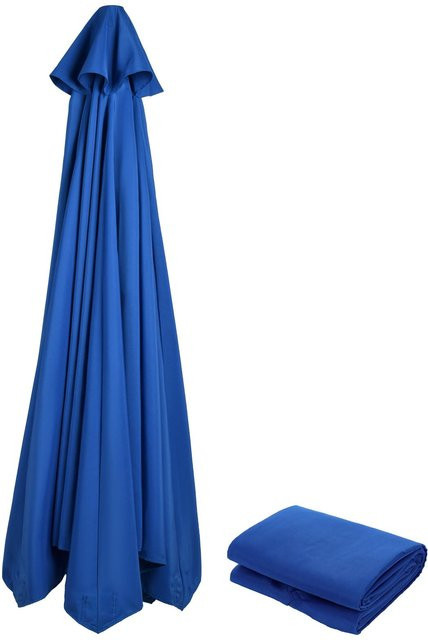 OutsideWorld Ersatz-Sonnenschirmbespannung aus wasserdichtem Polyester in Blau, Durchmesser: 270 cm - Bild 1
