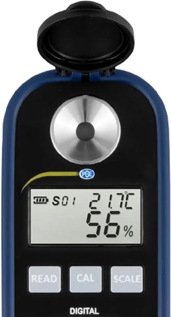 PCE Instruments Digitales AdBlue Refraktometer PCE-DRU 1 in Schwarz und Blau aus Edelstahl - Bild 2