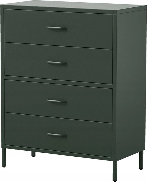 Jan Nowak Schubladenkommode CARLA Modern Flaschengrün B: 80 cm, H: 101,5 cm, T: 40 cm - Bild 1