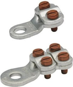 Klauke Klemmkabelschuh 573R6 verzinkt silber 10-16qmm M6,5 - Bild 1