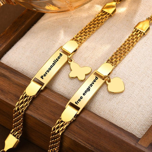 Meaeguet Armband, Edelstahl, Gold, Kinder - Bild 1