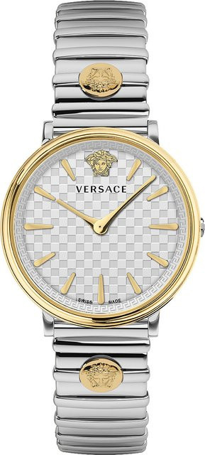 Versace Damenuhr, Quarz, Edelstahl, Silber, 38 mm, 5 ATM - Bild 1