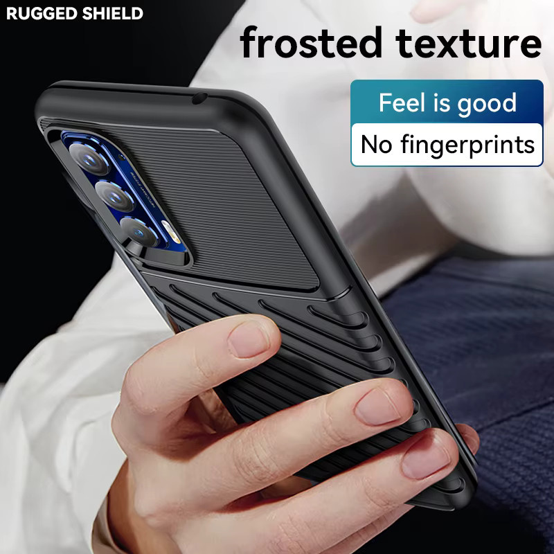 Stoßfeste Silikon Schutzhülle für Motorola Moto Edge 20 Lite, 20 Fusion, 20 Pro, Edge S Pro, Edge 2011, Edge 5G UW in Blau - Bild 4