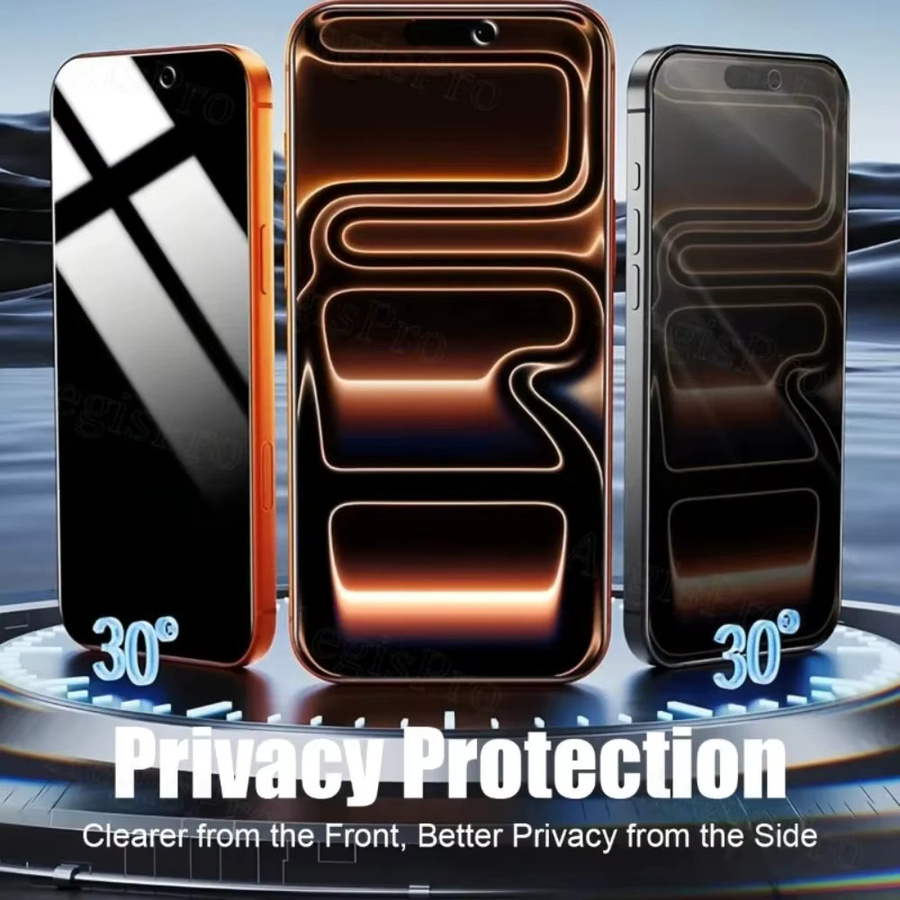 2 Stück Sichtschutzfolie aus gehärtetem Glas mit Installationswerkzeug für Samsung Galaxy A56 A36 A26 A55 A16 A06 in Transparent - Bild 3