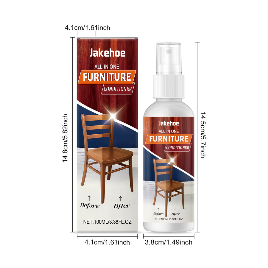 JAKEHOE Holzpflege-Polierspray Multicolour 100 ml zur Wiederherstellung des natürlichen Glanzes und als wasserdichter Möbelpolierer - Bild 4